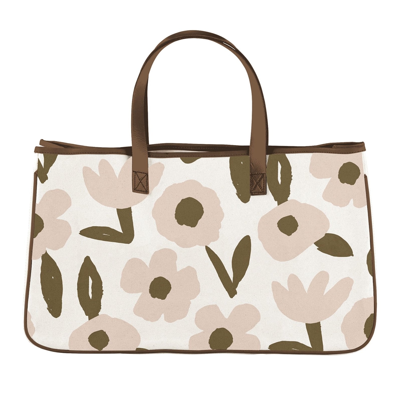 Canvas Tote - Flowers Pink - For Her - shop_name