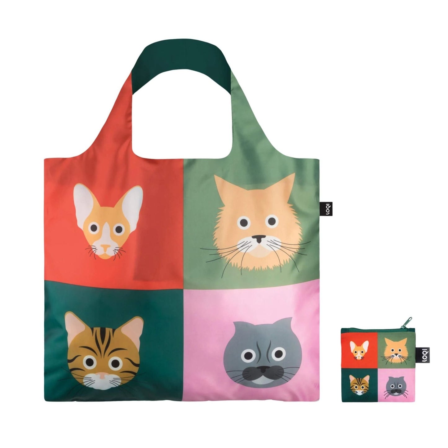 Cats Recycled Folding Bag - shop_name