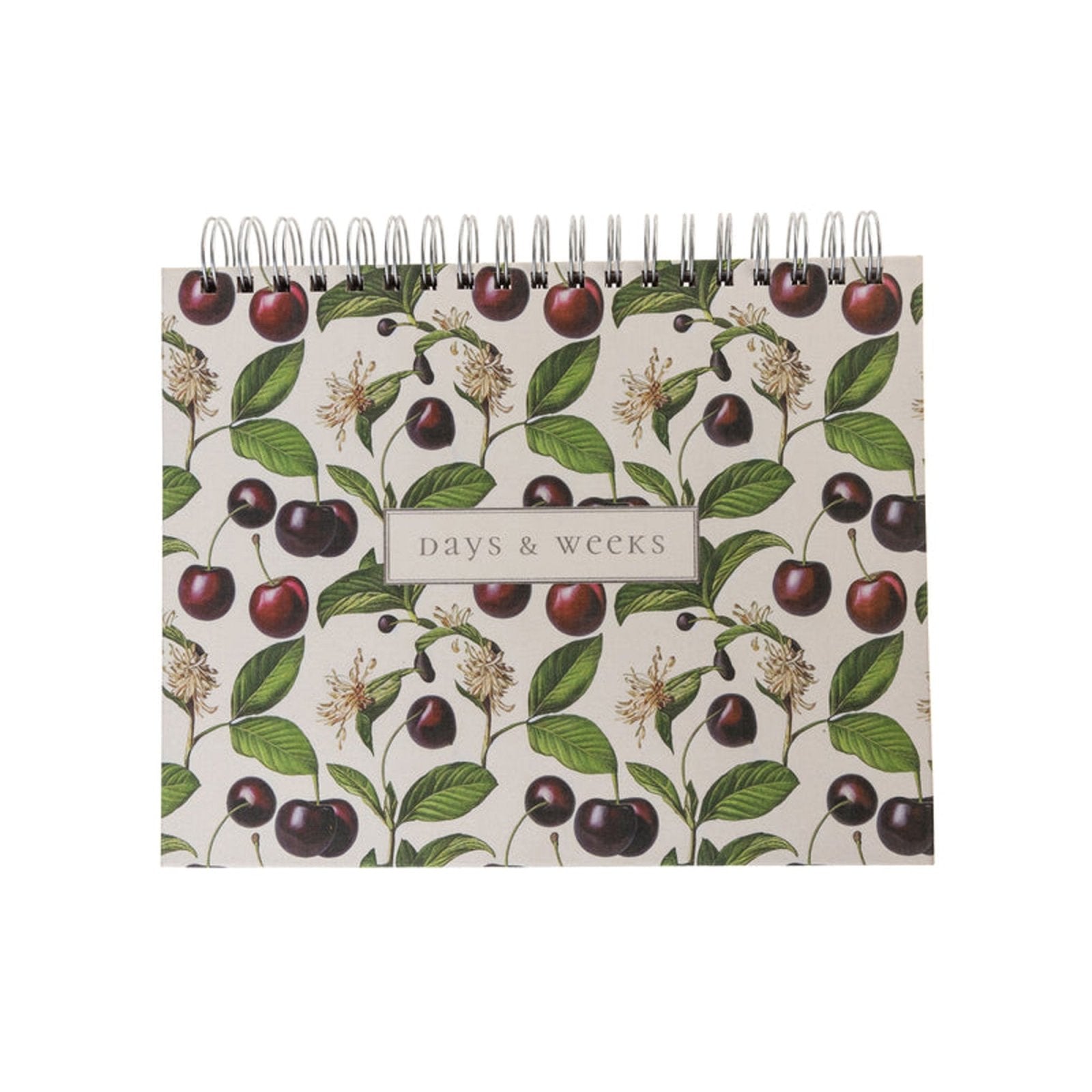 Cerise Fabric - Covered Spiral Weekly Desk Pad - Papergoods - shop_name
