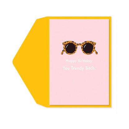 Cheetah Sunglasses Greeting Card