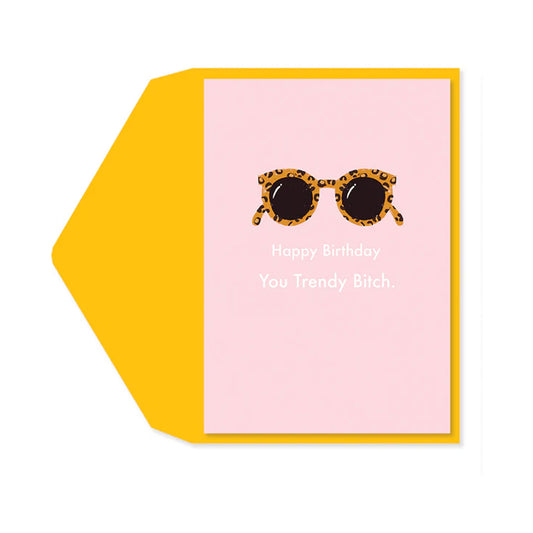 Cheetah Sunglasses Greeting Card