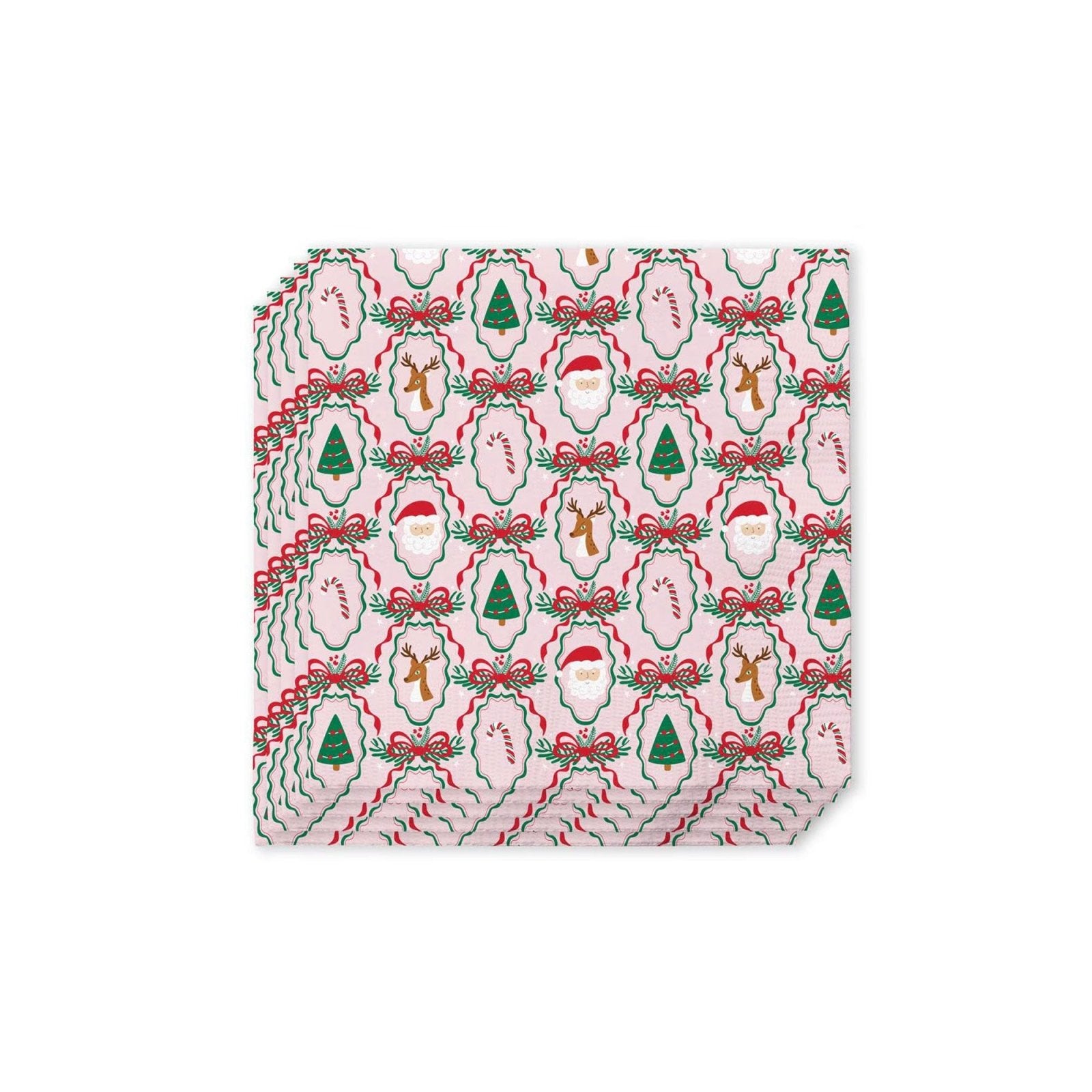 Christmas Cameos Cocktail Napkins - shop_name