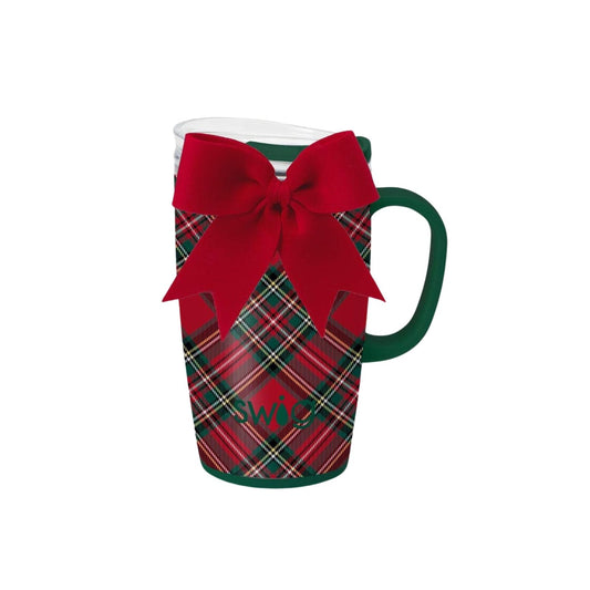 Christmas Plaid Travel Mug 18oz - For Her - shop_name