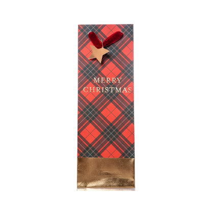 Plaid Wine Gift Bag