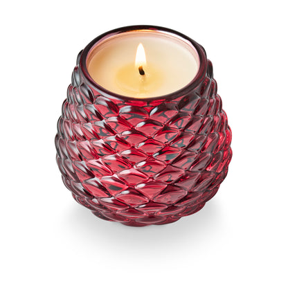 Crimson Woods Glass Candle
