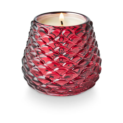 Crimson Woods Glass Candle