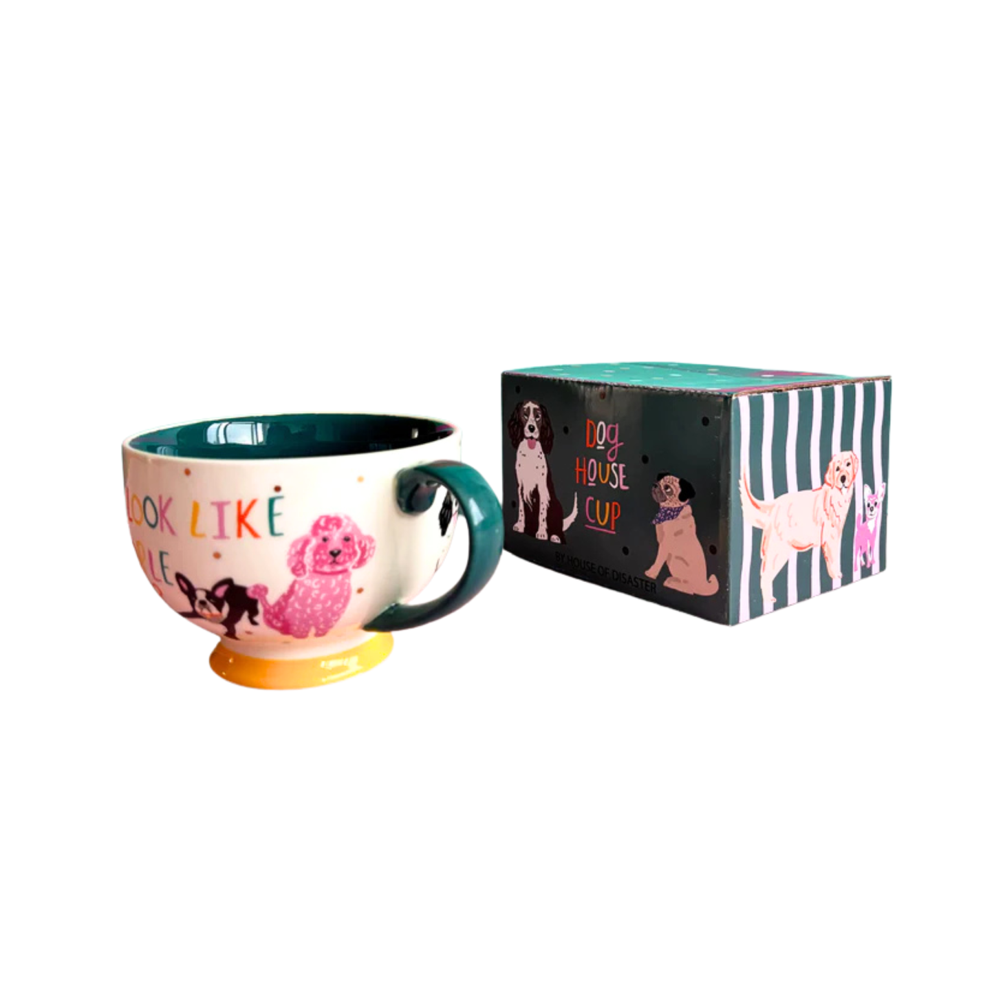 Tasse Small Talk « Commencez par un café »