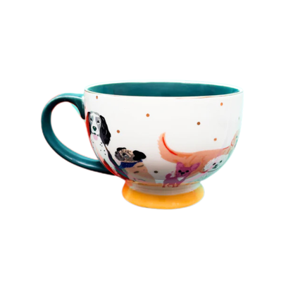 Tasse Small Talk « Commencez par un café »
