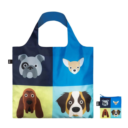 Dogs Recycled Folding Bag - shop_name