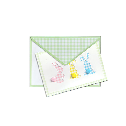 Easter Bunnies Handmade Card