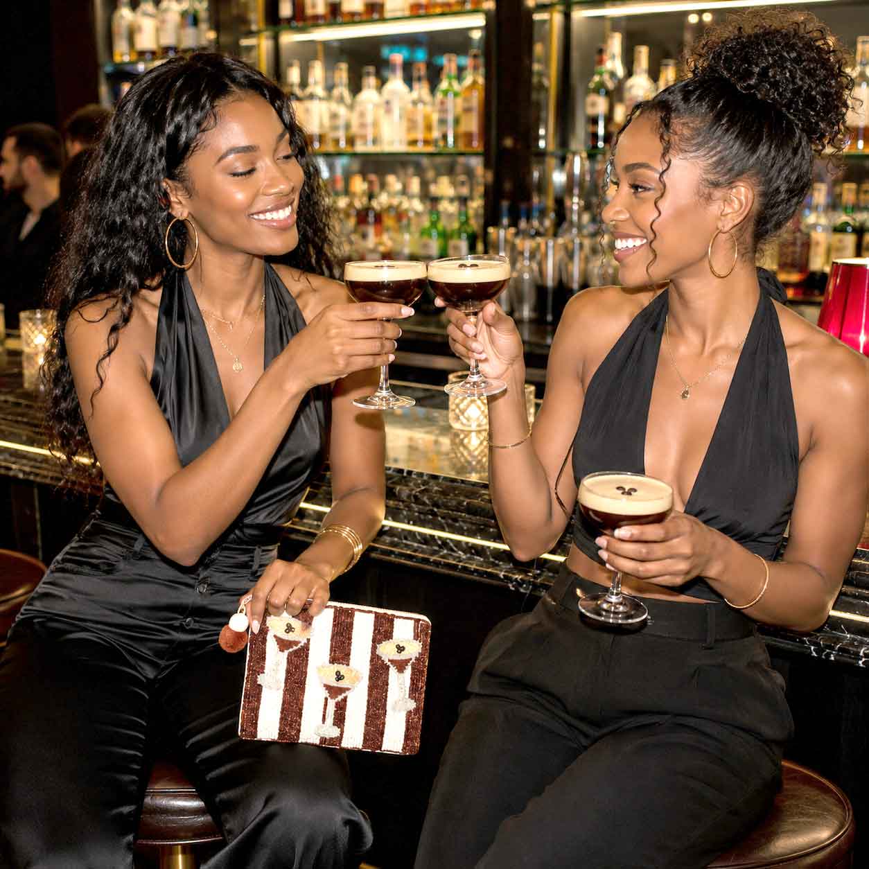 A girls night out - with Espresso Matinis and fitting beaded coin purse