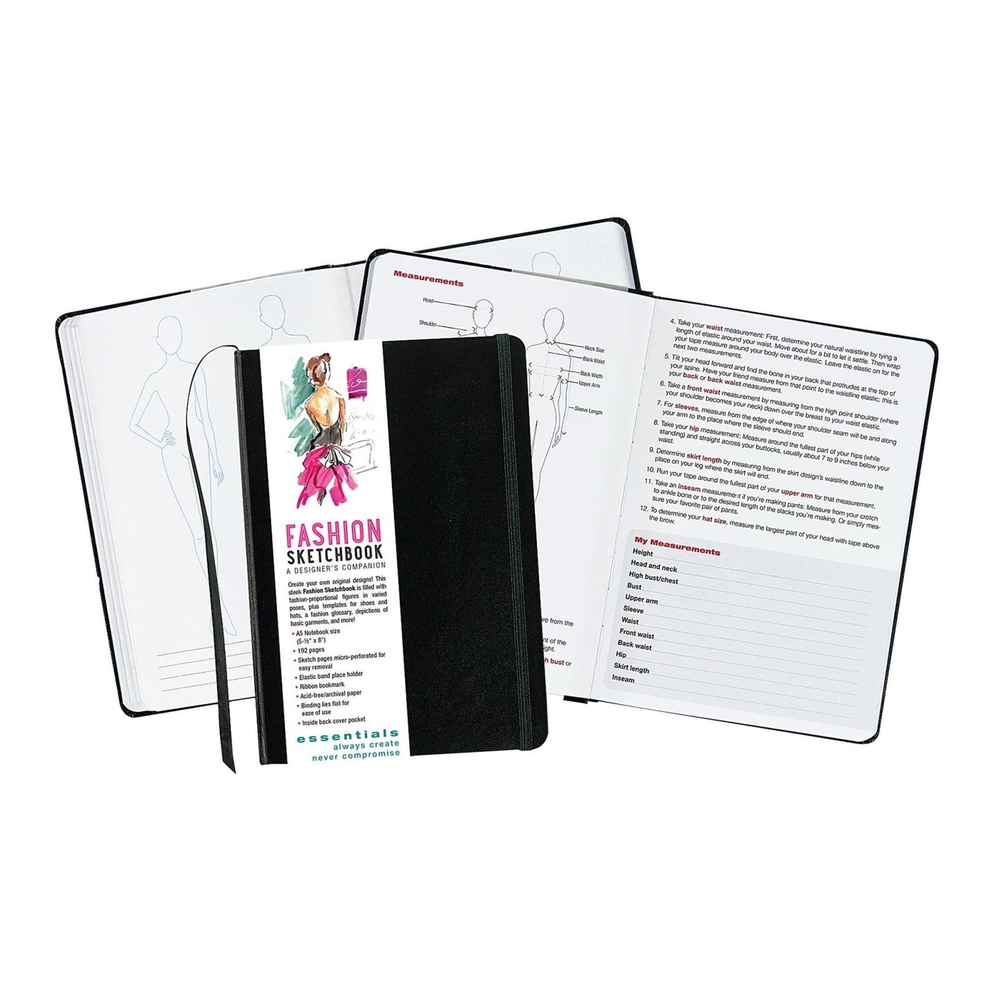 Essentials Fashion Sketchbook: A Designer's Companion - shop_name