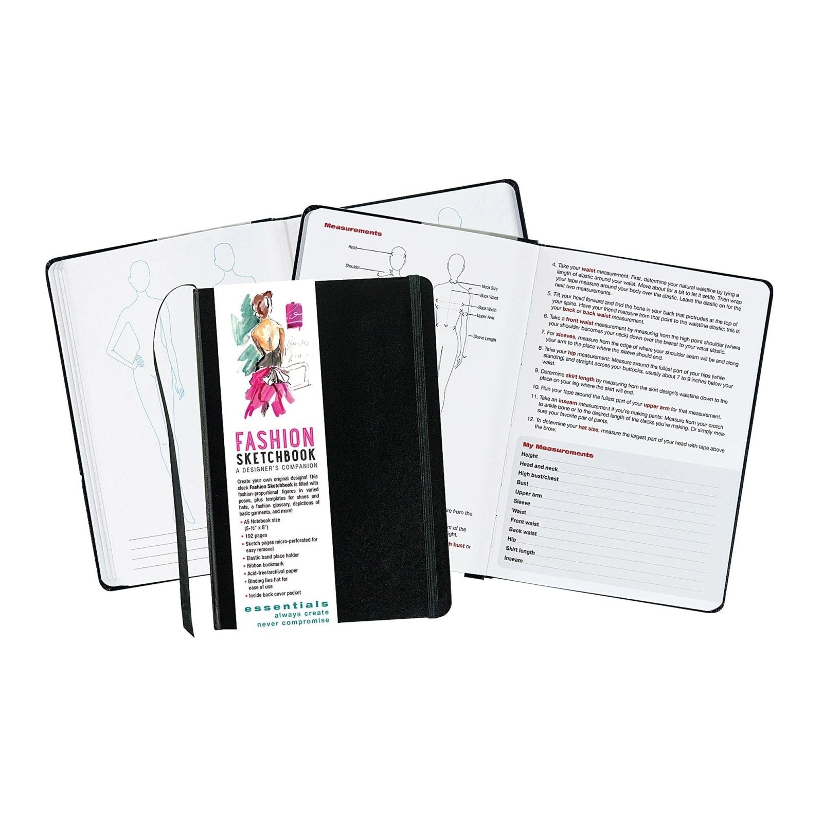 Essentials Fashion Sketchbook: A Designer's Companion - shop_name
