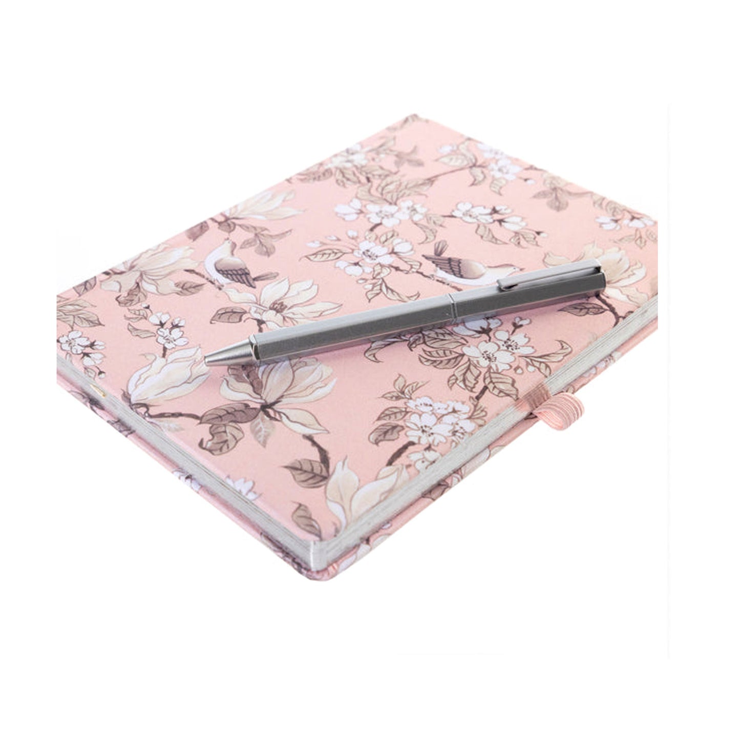 Journal recouvert de tissu avec stylo - L'Orange