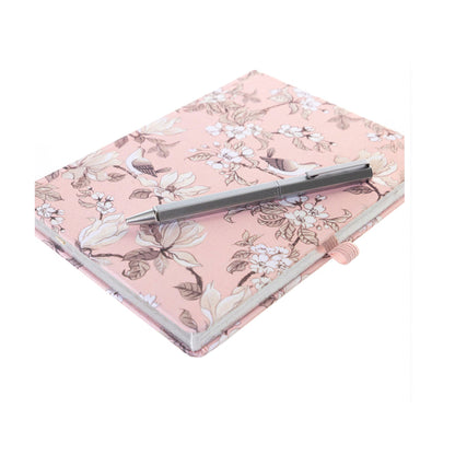 Journal recouvert de tissu avec stylo - L'Orange