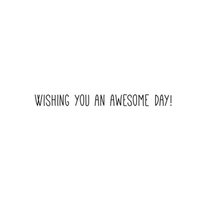 fathers Day Greeting Card - wishing you an awesome Day
