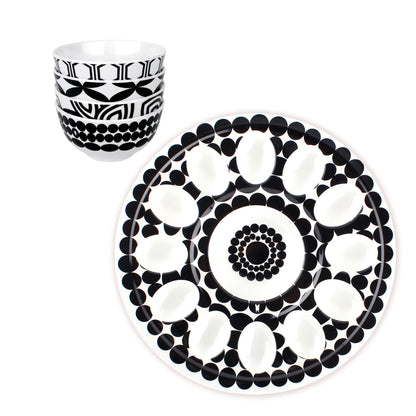 Black & White Egg Platter