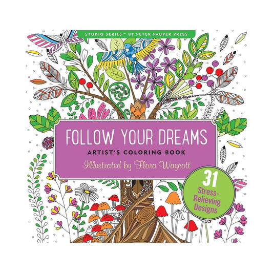 Follow Your Dreams Artist's Coloring Book - Papergoods - shop_name