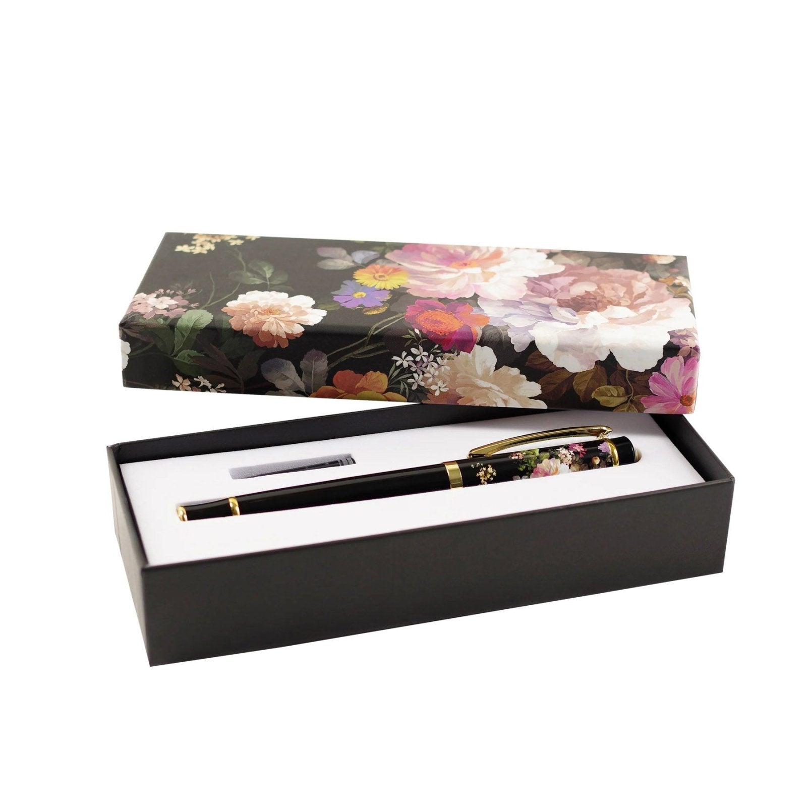 Fountain Pen Midnight Floral - Gift Boxed - Papergoods - shop_name