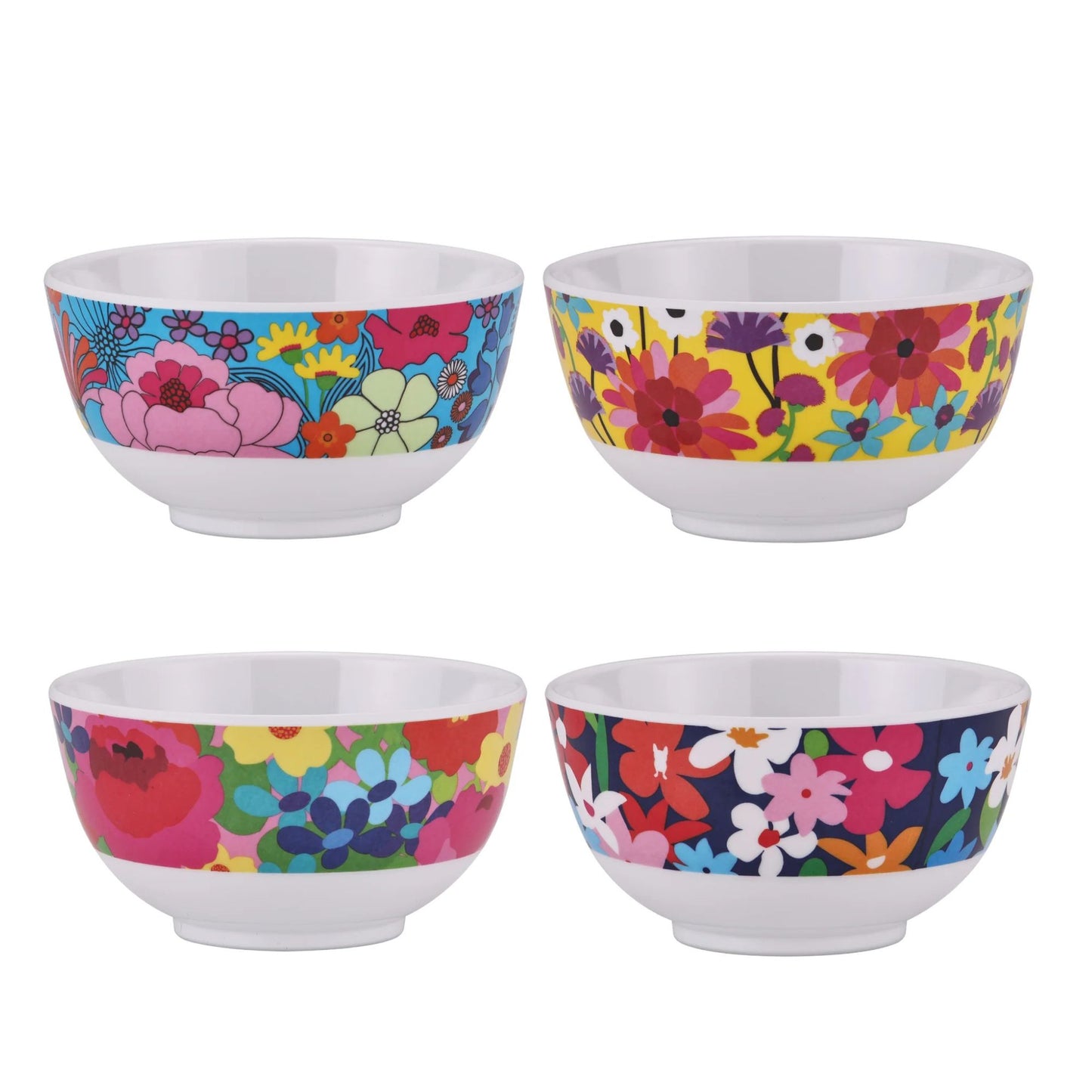 Garden Floral Mini Bowl, 4-Piece Set