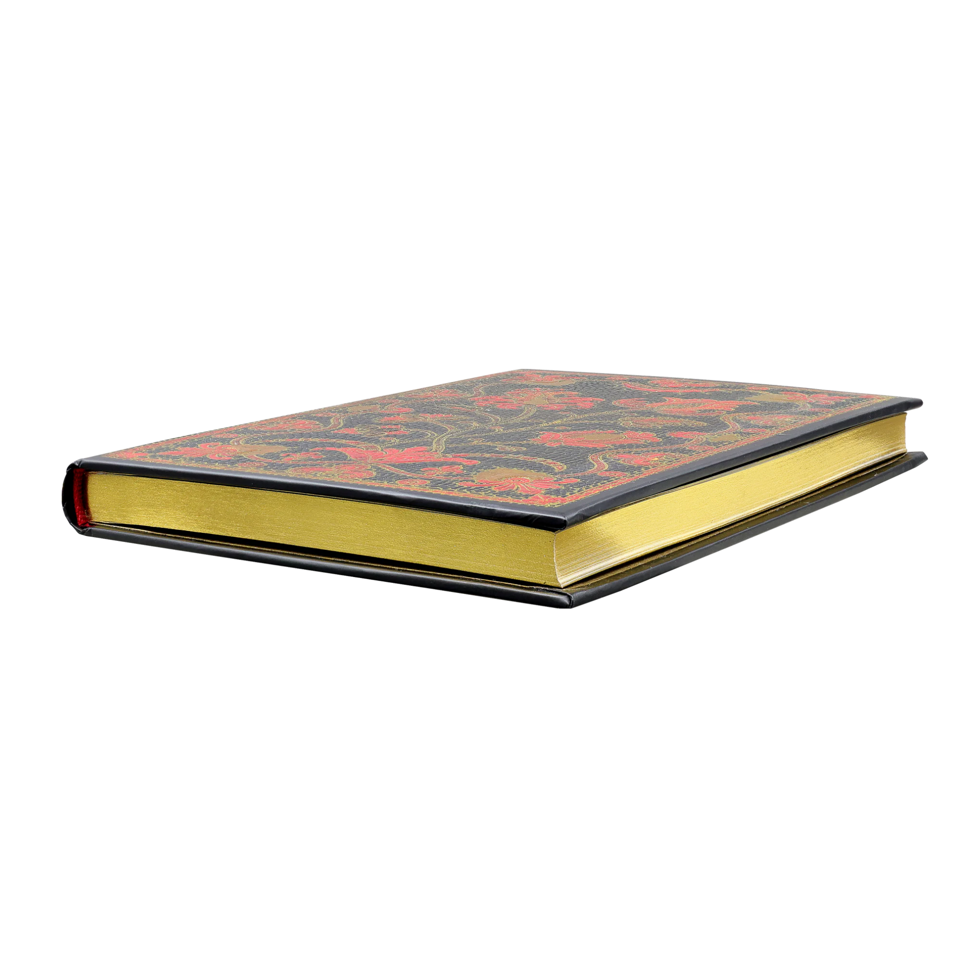 Decorative small journal with floral design on a white background