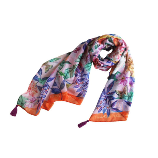 Frida Kahlo long Fruit Scarf - For Her - shop_name