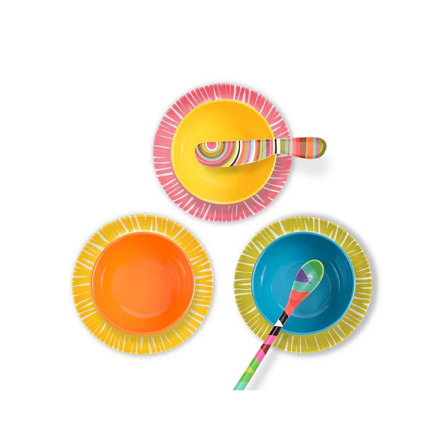 Fringe Appetizer Plate Set - 6 - piece - Living - shop_name