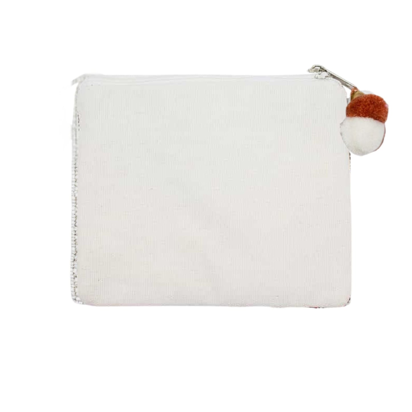 Soyez joyeux ! Pochette à pièces rouge vif ornée de perles