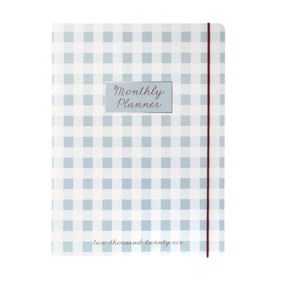 Gingham Plaid 8 x 10 18 - Month Monthly Planner - Papergoods - shop_name