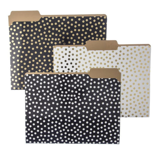 Gold Dots File Folder Set - Papergoods - shop_name