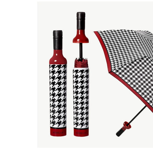 Happening Houndstooth Bottle Umbrella - For Her - shop_name