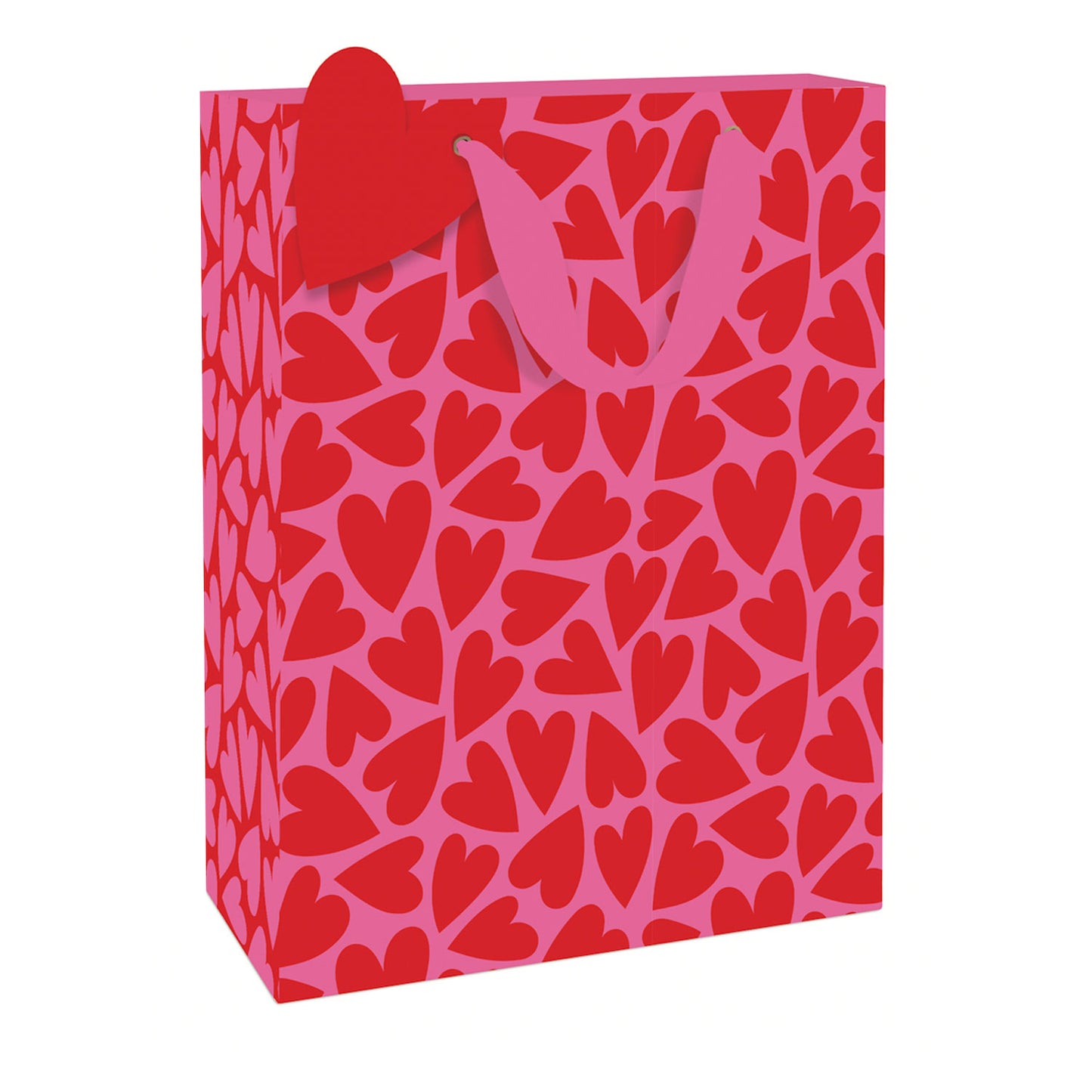 Red and Pink Hearts Large Gift Bag