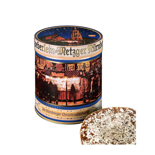 Historic Nuremberg Gift Tin – filled with Elisen Lebkuchen