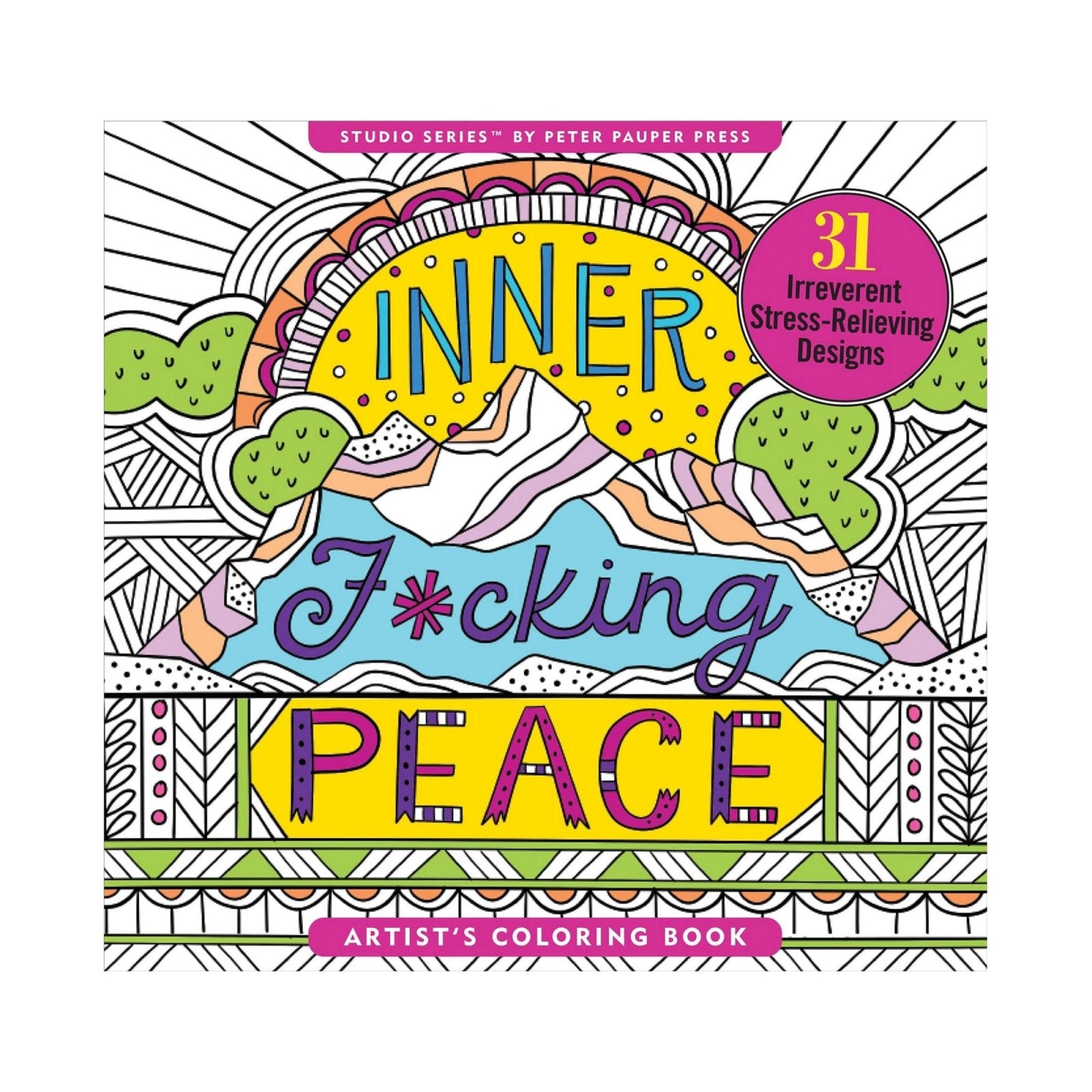 Inner F*cking Peace Artist's Coloring Book - Papergoods - shop_name