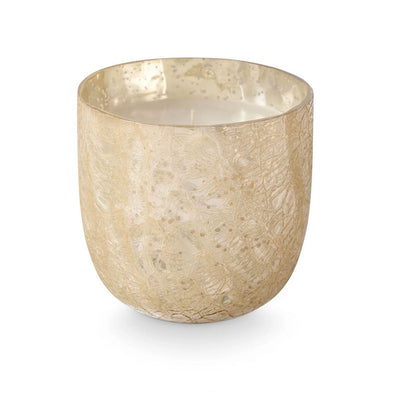 Large Boxed Crackle Glass Candle Winter White - Candle - shop_name