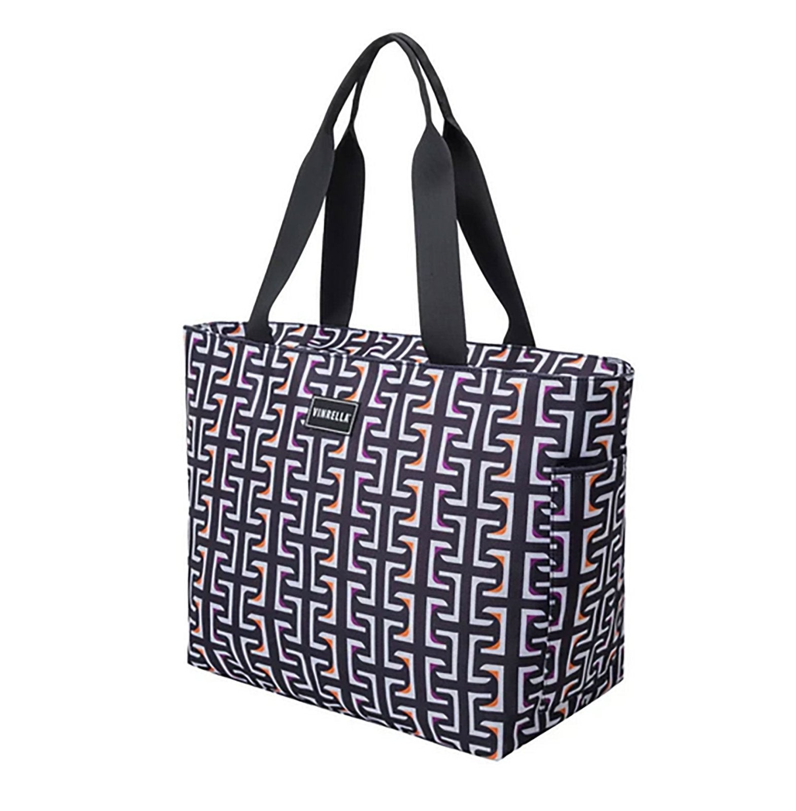 Large Tote Bag Geometric Black & White - For Her - shop_name
