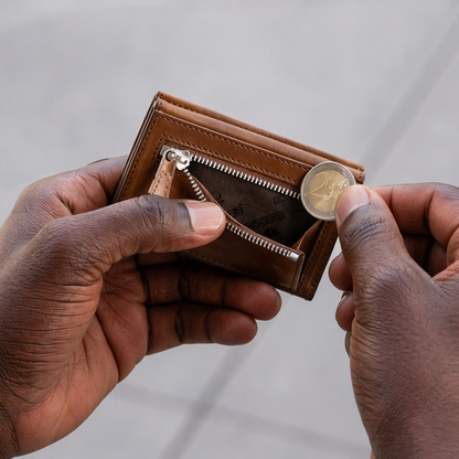 Leather Credit Pop-Up Card Case