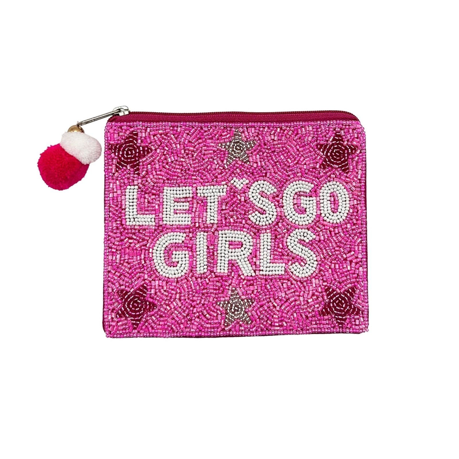 Let's go Girls Beaded Coin Pouch - For Her - shop_name