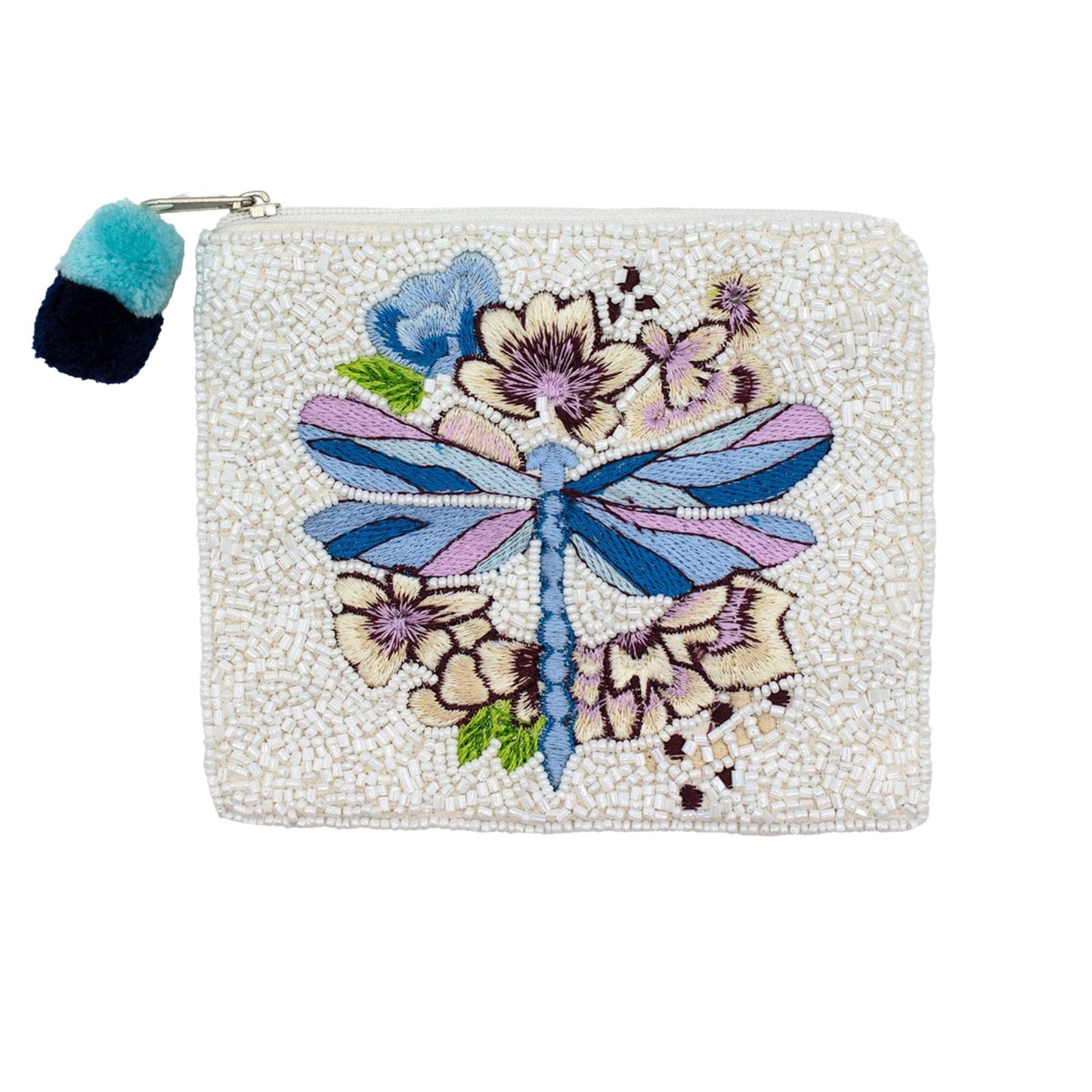 Pochette de Noël à carreaux et perles