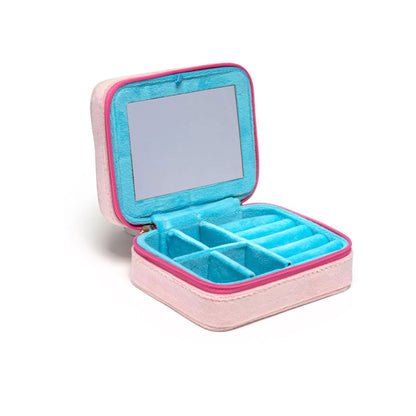 Retro Flower Jewelry Zip Case