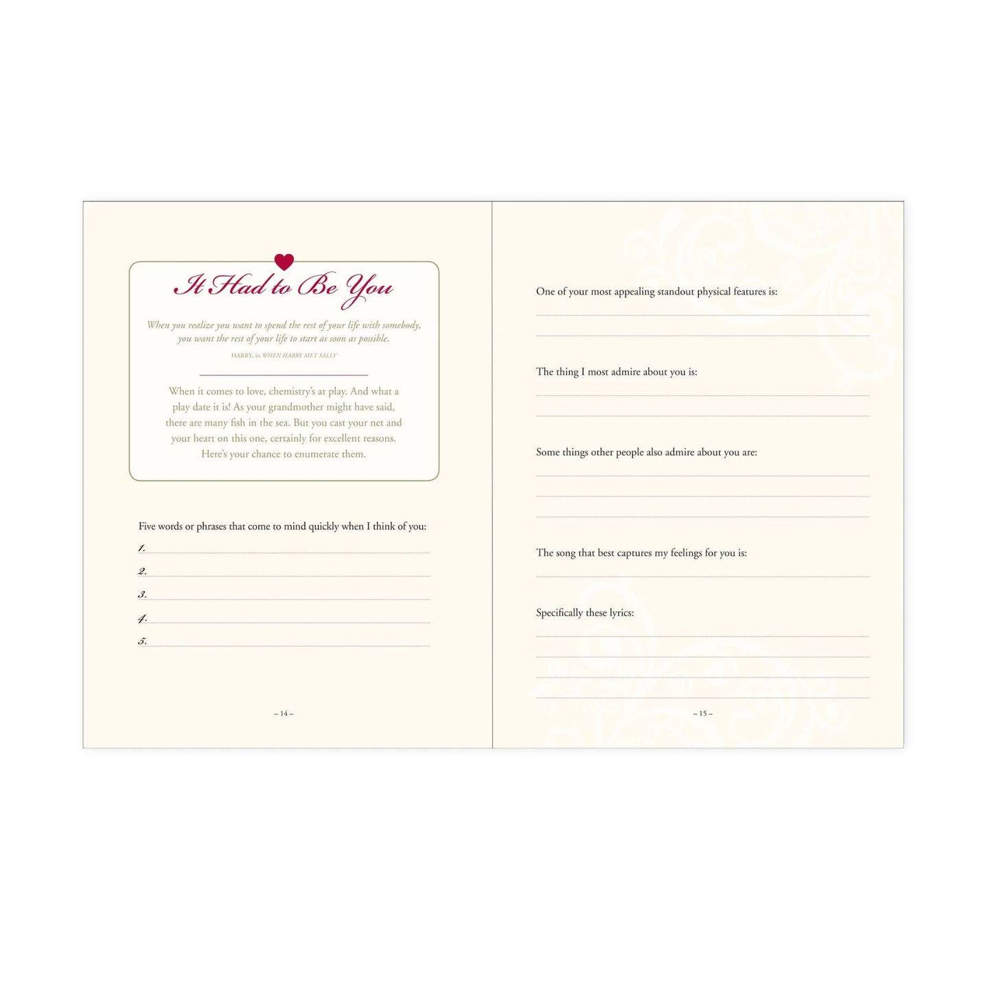 Why I Love You Journal