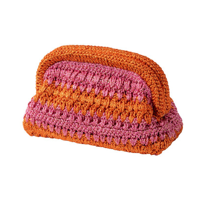 Orange Luna Crochet Orange wallet with card slots for everyday essentials