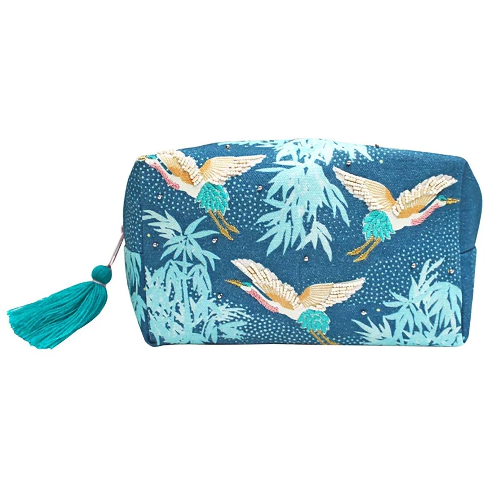 Luxe Crane Cosmetic Bag - For Her - shop_name