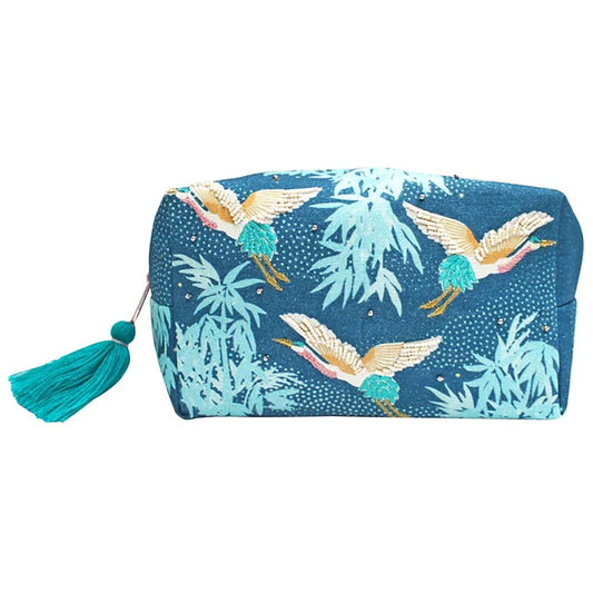 Luxe Crane Cosmetic Bag - For Her - shop_name