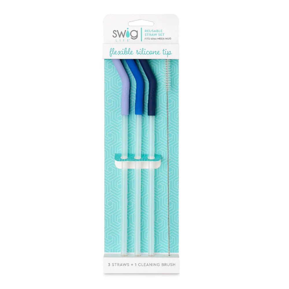 Mega Mug Straws Blue - Lunch - shop_name