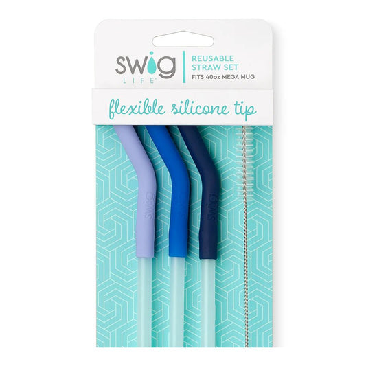 Mega Mug Straws Blue - Lunch - shop_name