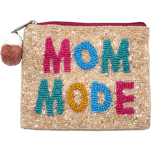 Mom Mode Beaded Coin Pouch - For Her - shop_name