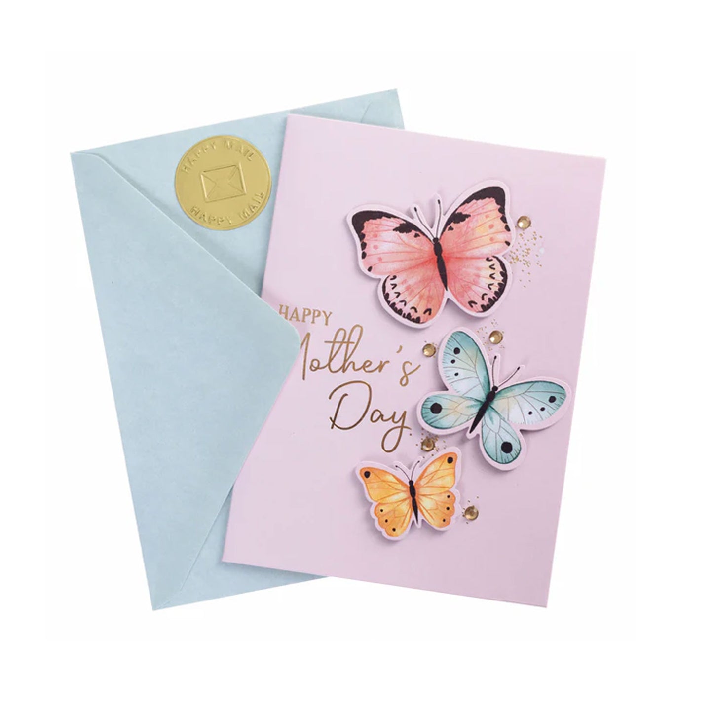 Butterflies Mother's Day Handmade Card