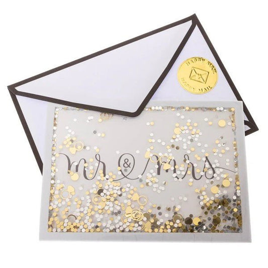 Mr & Mrs shaking Glitter - Papergoods - shop_name