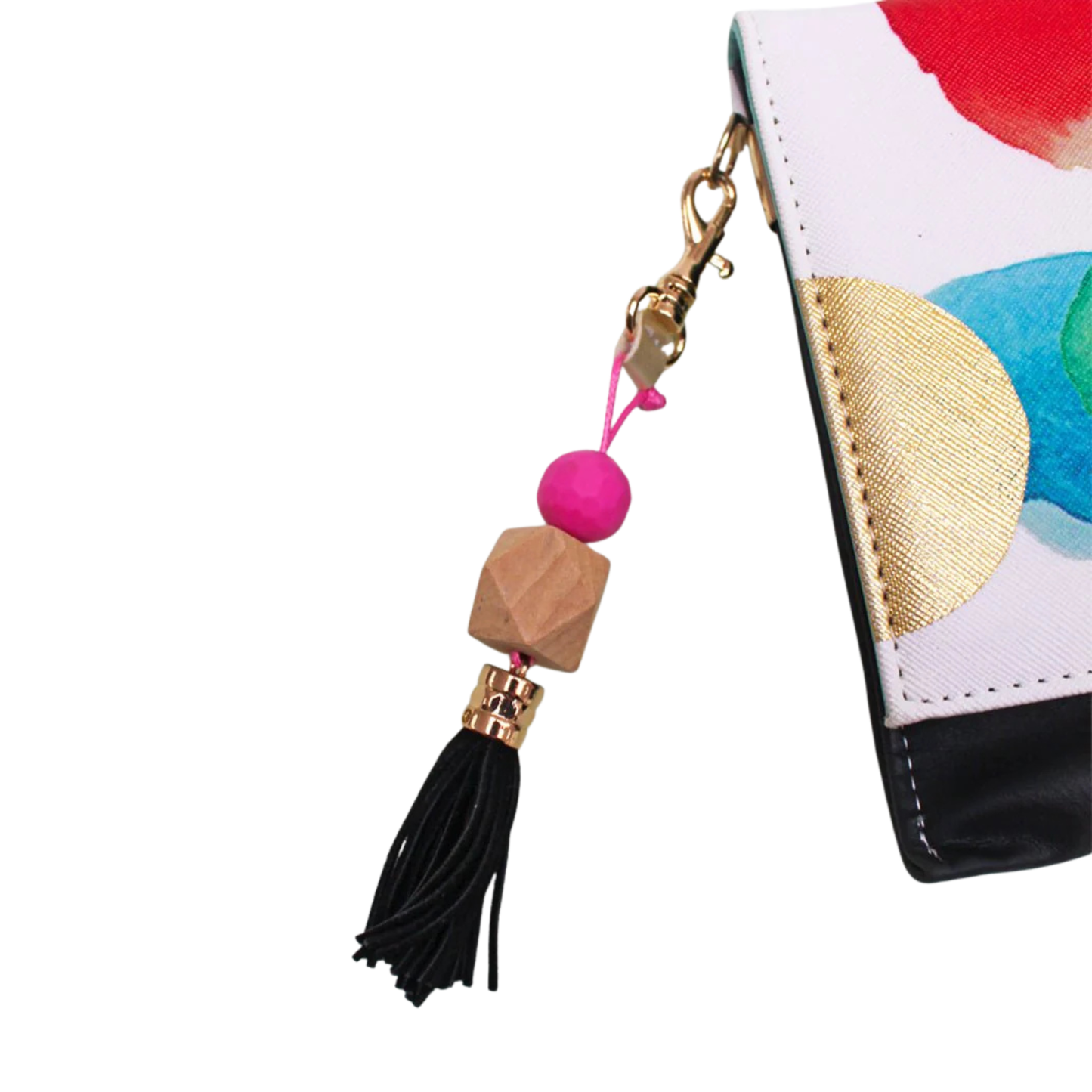 Pochette perlée à grandes feuilles